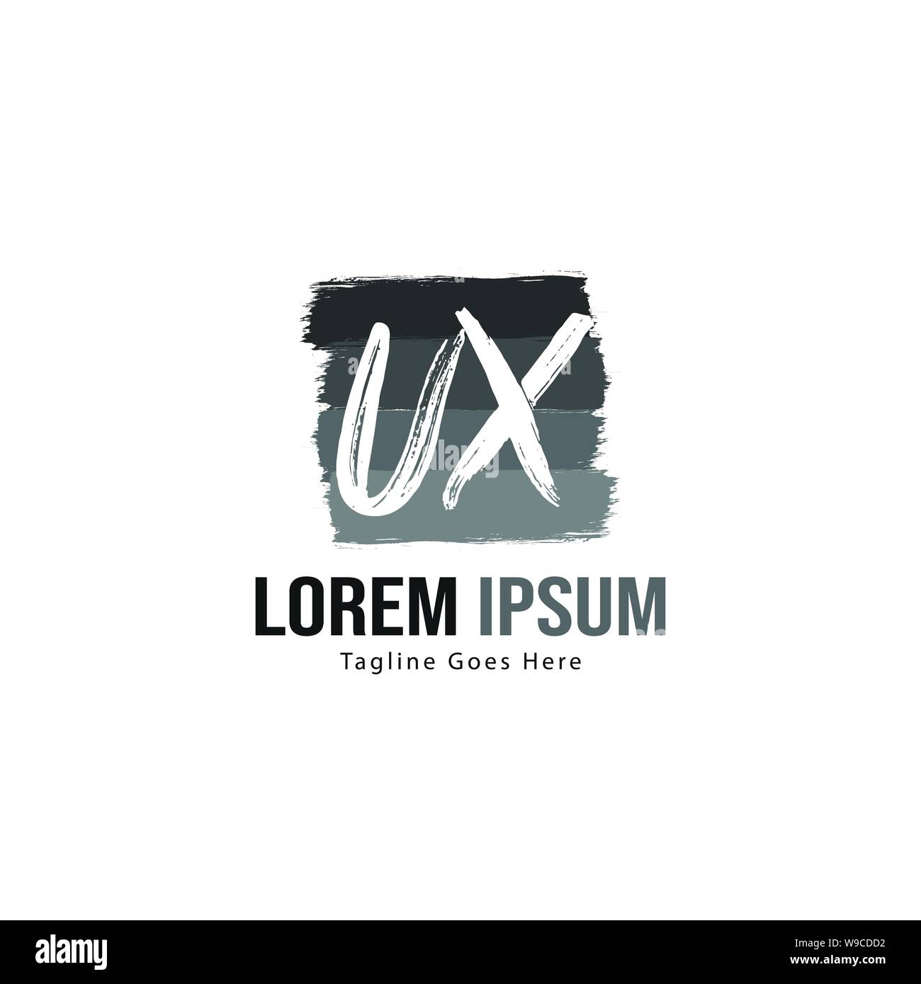 UX Letter Logo Design. Creative Modern UX Letters Icon Illustration ...