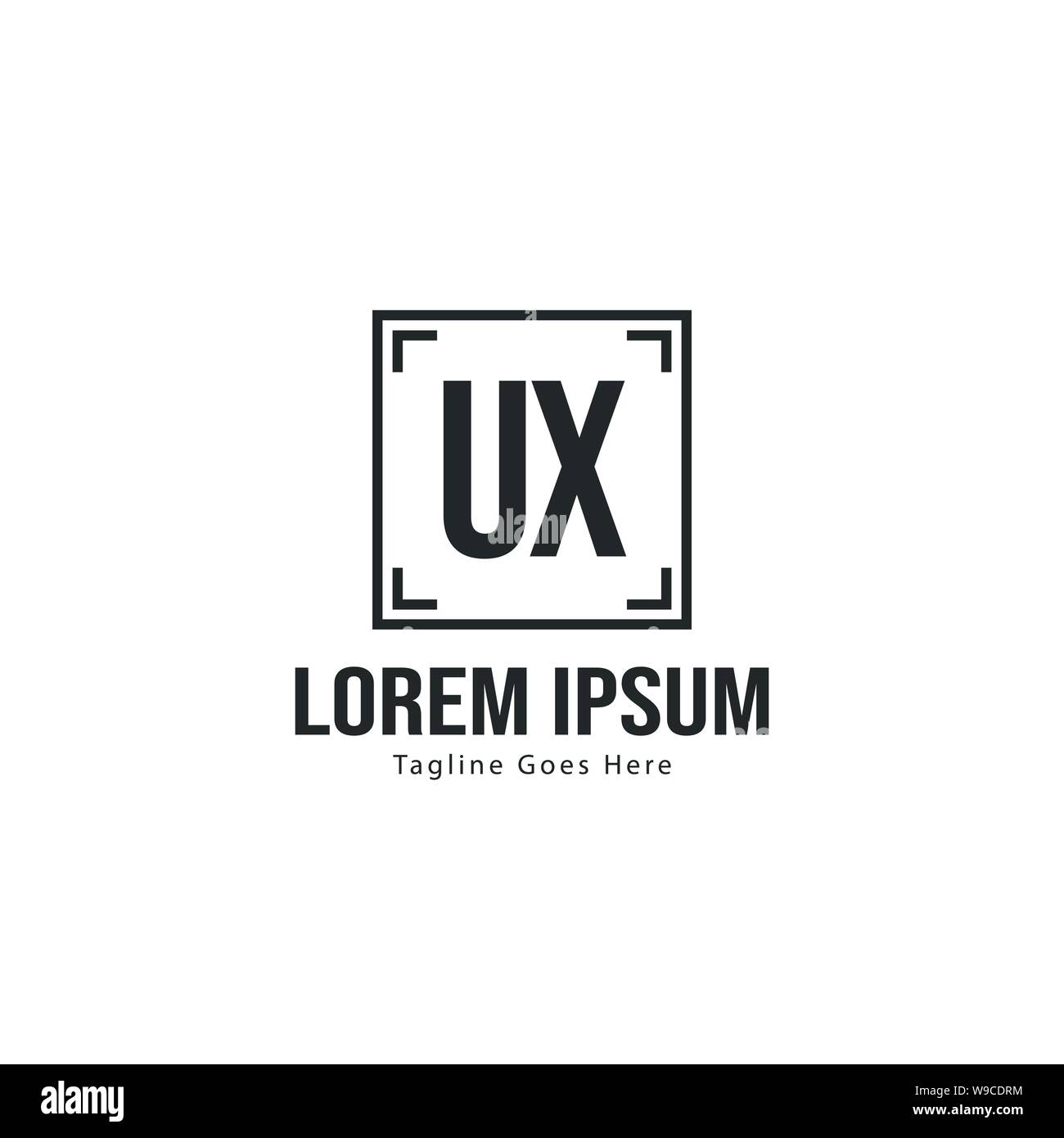 UX Letter Logo Design. Creative Modern UX Letters Icon Illustration ...
