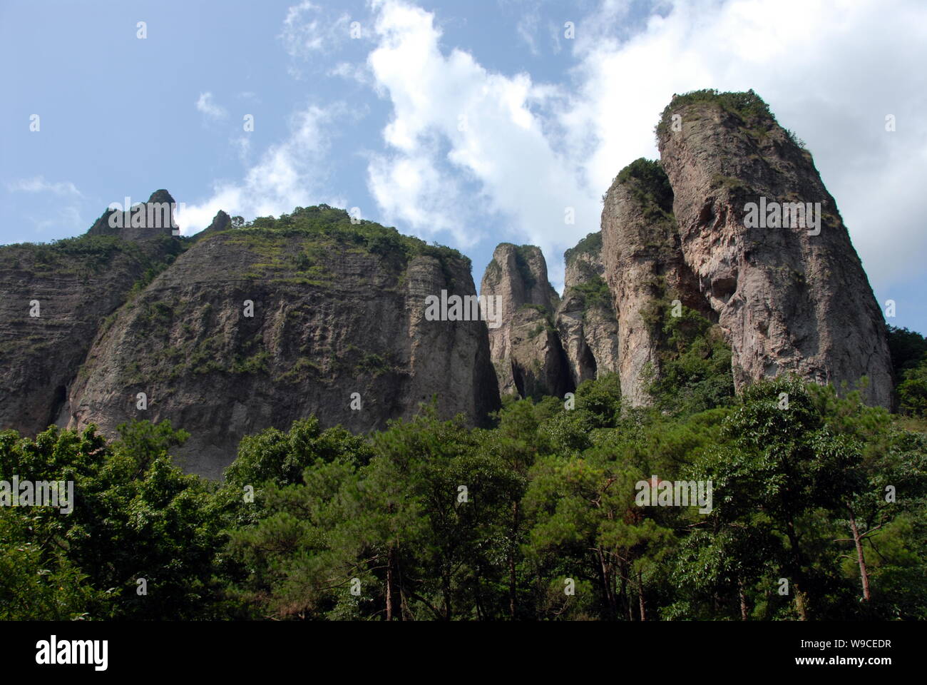 Landscape of the Yandang Mountain senic spot in Wenzhou city, east ...