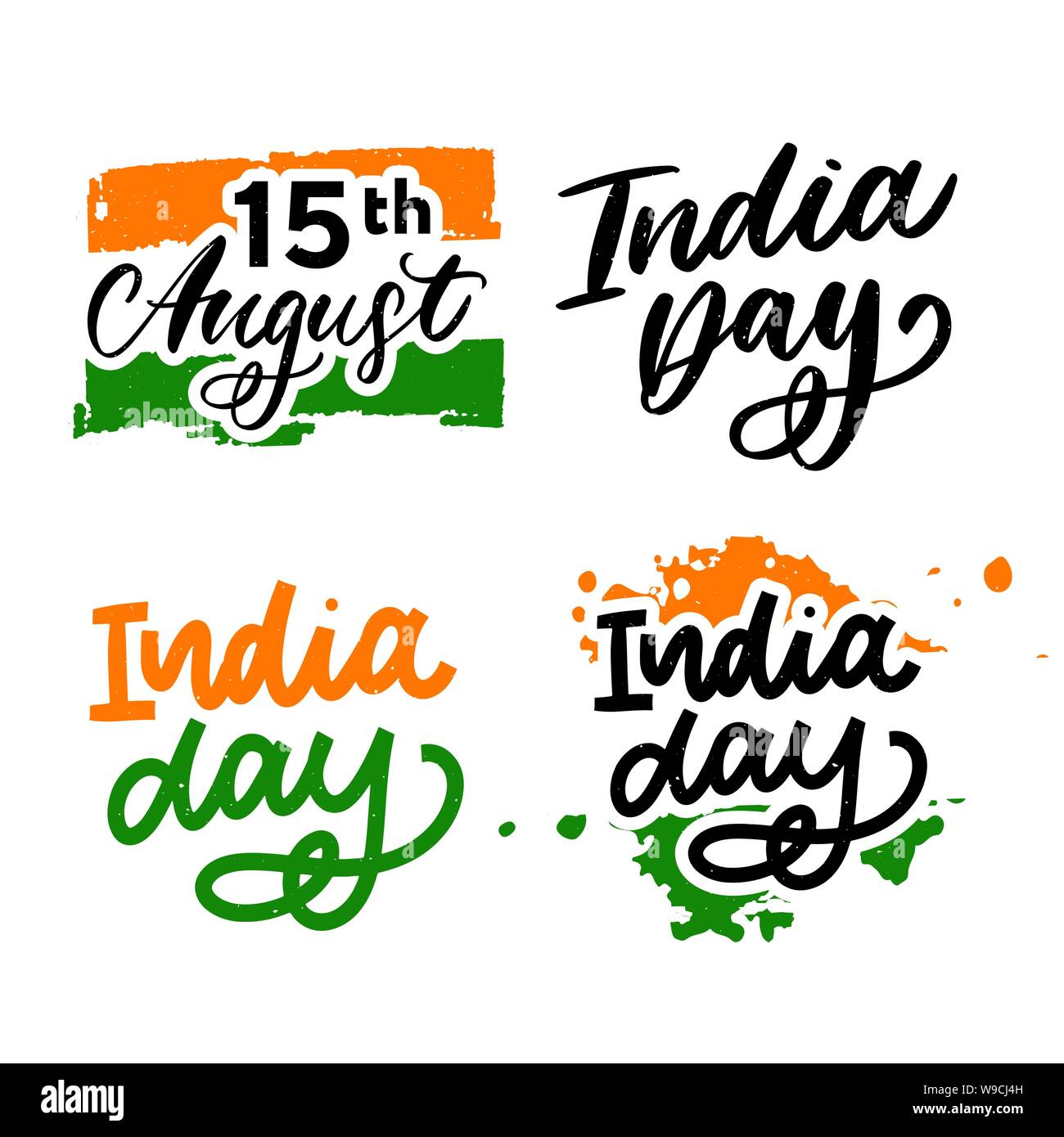 Happy Independence day India, Vector illustration, Flyer design for 15th August. Stock Vector