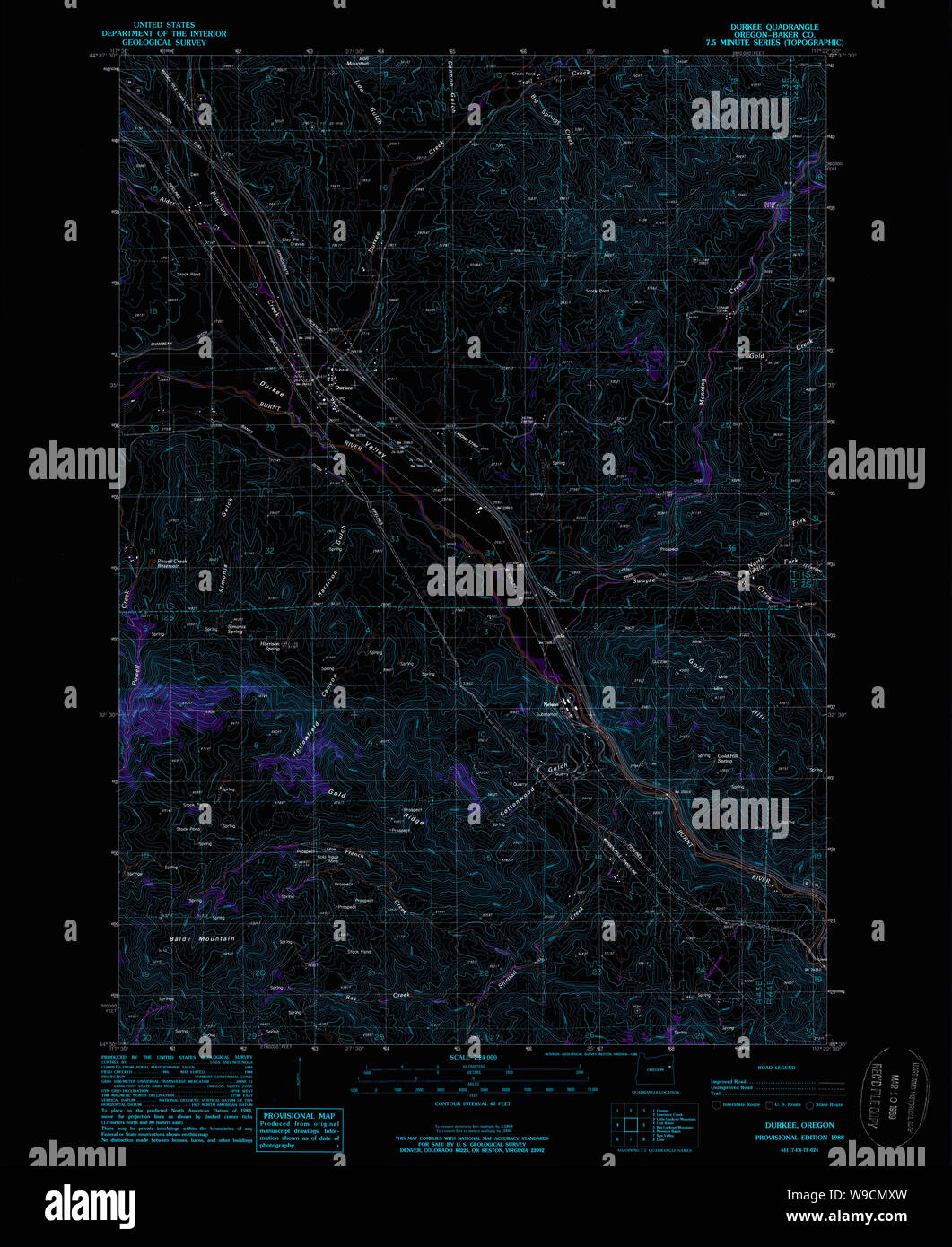 Map of durkee oregon hires stock photography and images Alamy