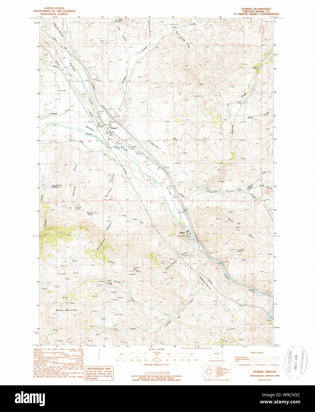 Durkee oregon map hires stock photography and images Alamy