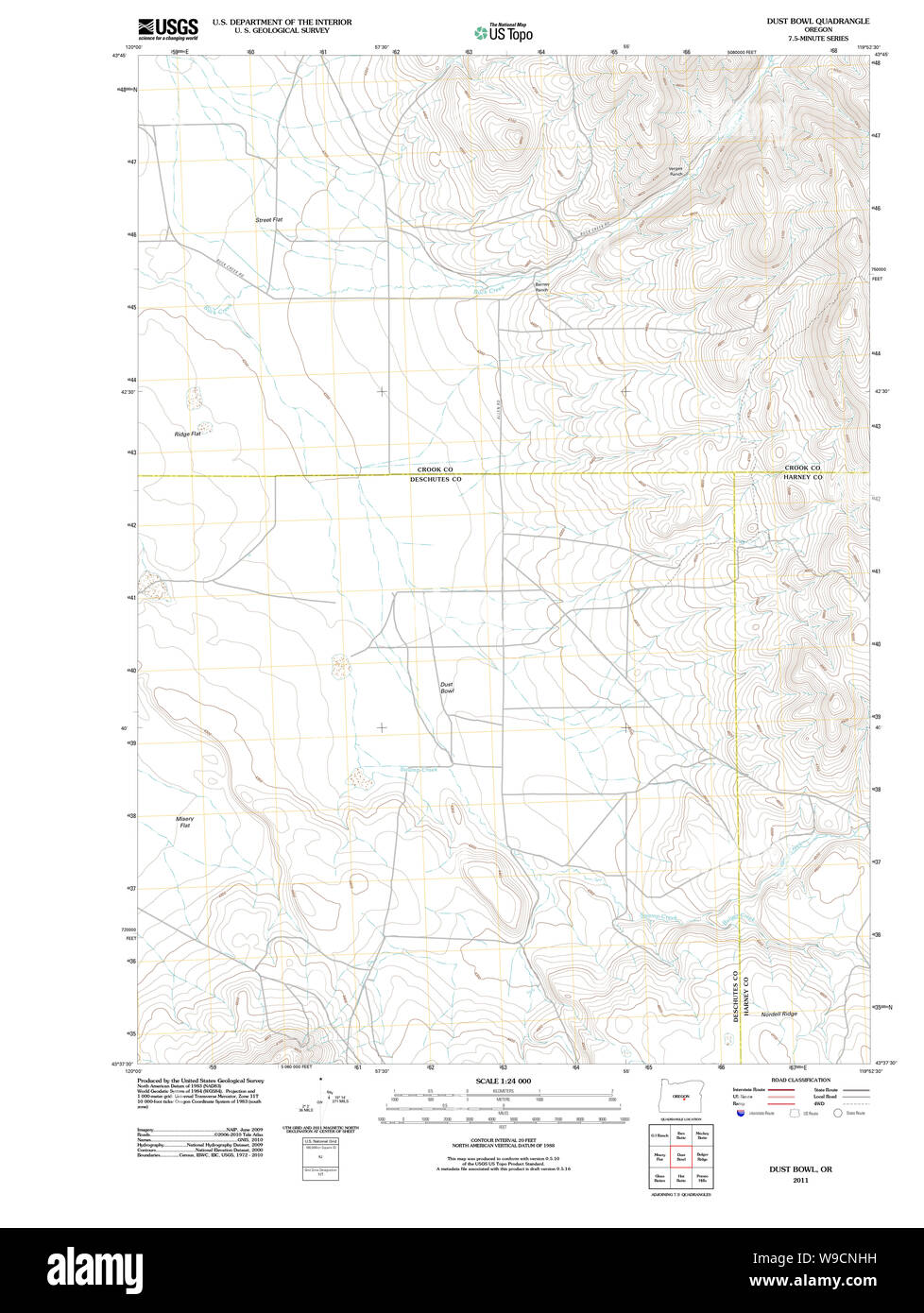 Dust bowl map Cut Out Stock Images & Pictures - Alamy