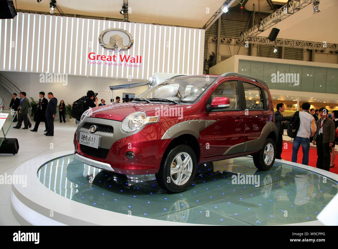 A Great Wall Hover M1 is seen on display at the 13th Shanghai International Automobile Industry Exhibition, known as Auto Shanghai 2009, in Shanghai, Stock Photo