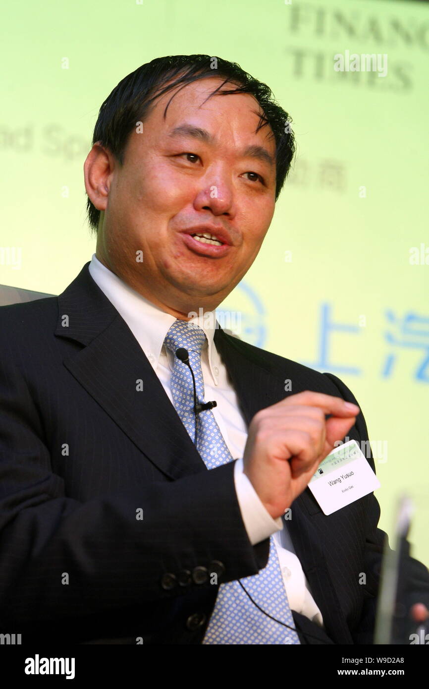 Wang Yusuo, Chairman and President of ENN Group, speaks at the China