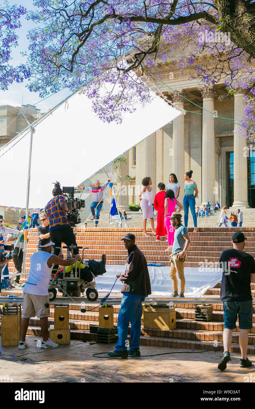 Johannesburg, South Africa October 09 2018 Behind the scenes of a
