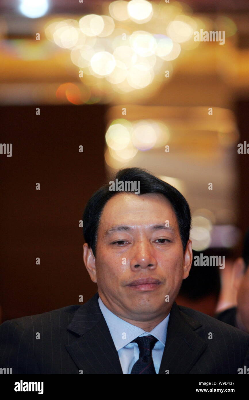 Chen Fashu, Chairman of Newhuadu Industrial Group Co., Ltd., is seen