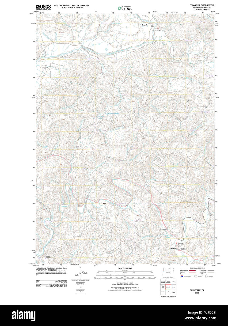 Map of eddyville Cut Out Stock Images & Pictures Alamy