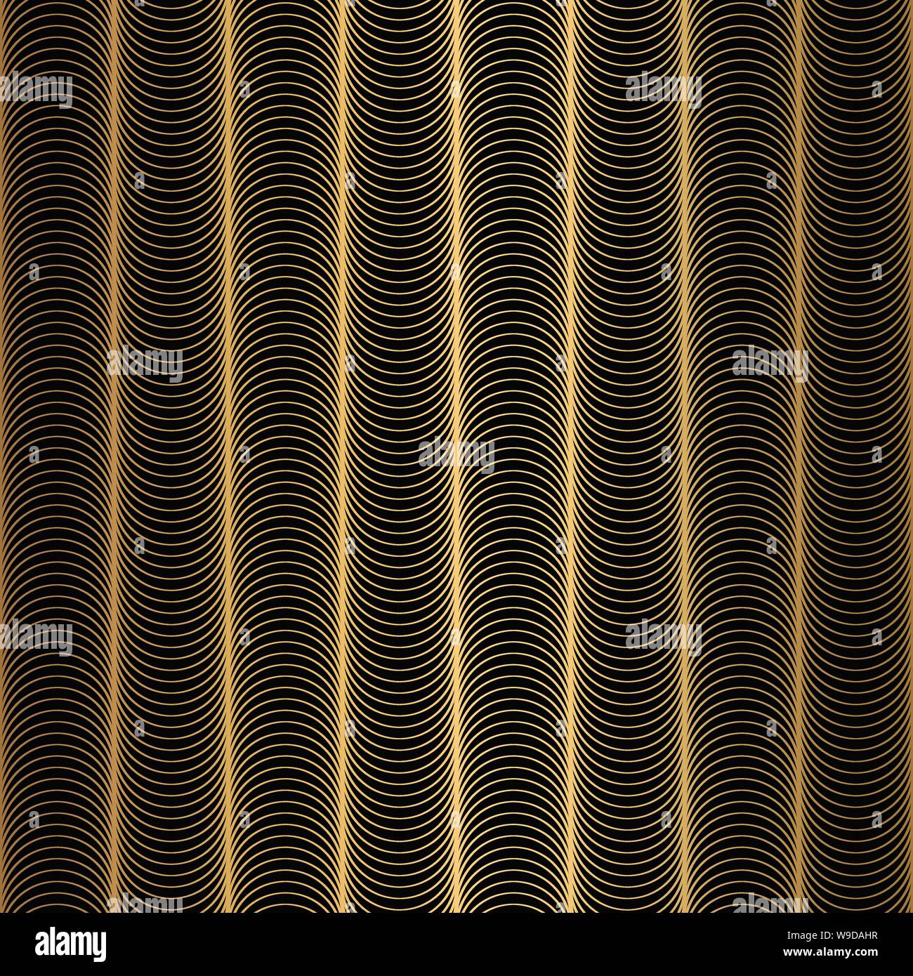 Art Deco Pattern. Seamless black and gold background Stock Vector Image ...