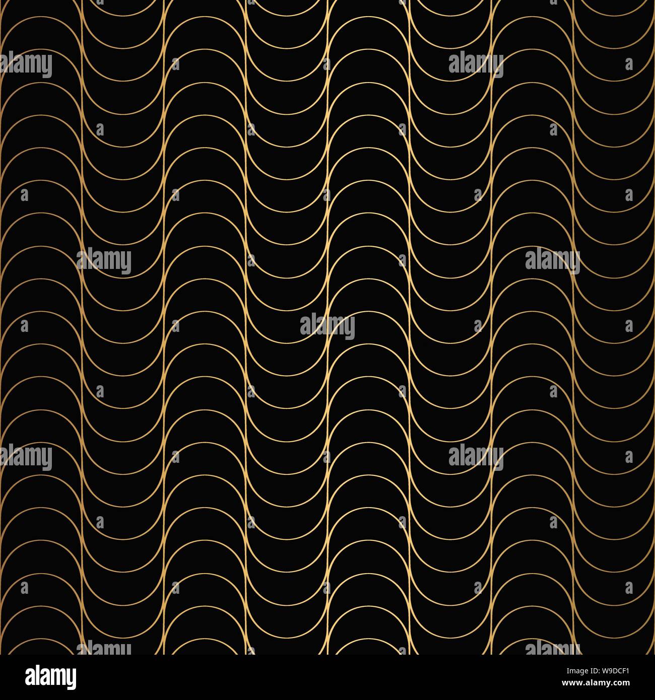 Art Deco Pattern. Seamless black and gold background Stock Vector Image ...