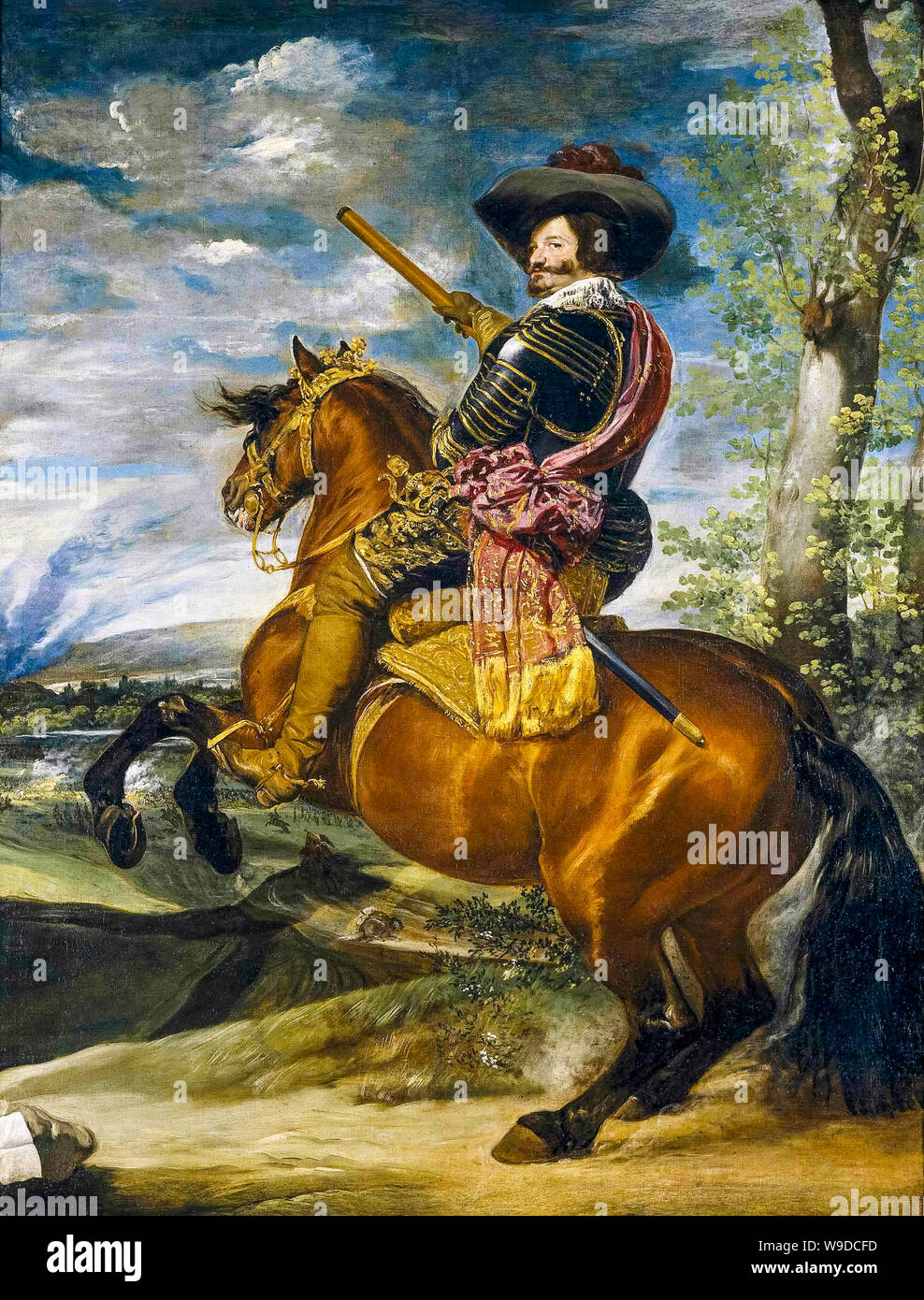 Diego Velázquez, Count-Duke of Olivares, 1587-1645, equestrian portrait, 1636 Stock Photo