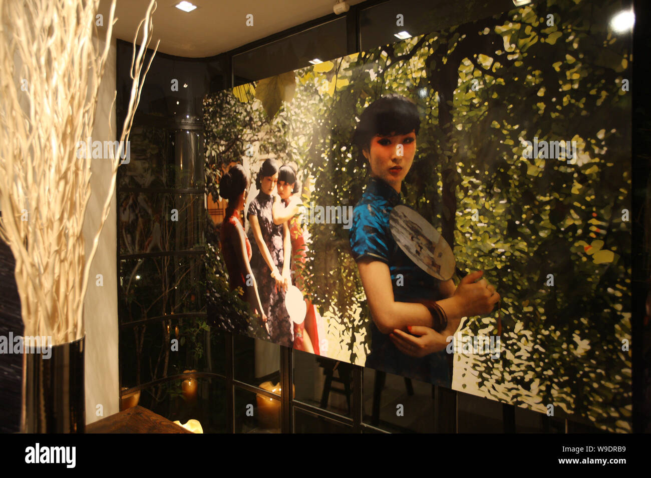 View of a photo by Chinese artist Wang Xiaohui on display during Wangs ...