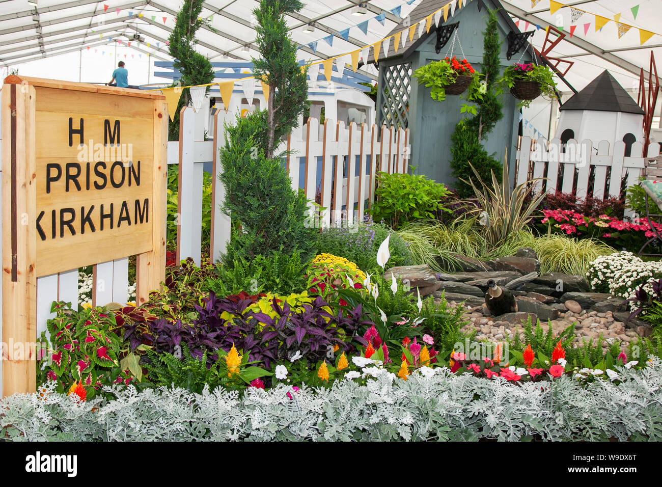 H.M. Prison Kirkham garden exhibit at the Southport Flower Show