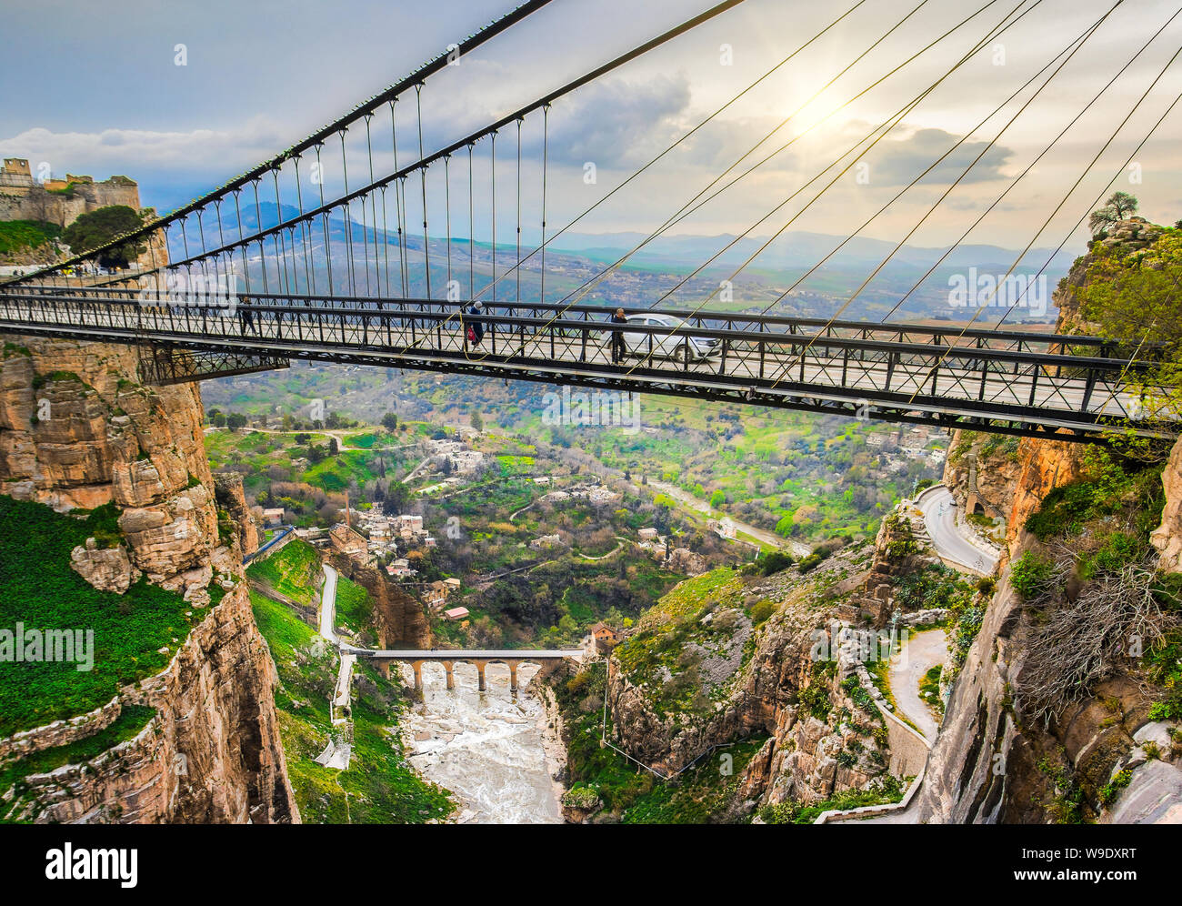 Algeria, Constantine City, Constantine Bridge, Sidi M´Cid Stock Photo