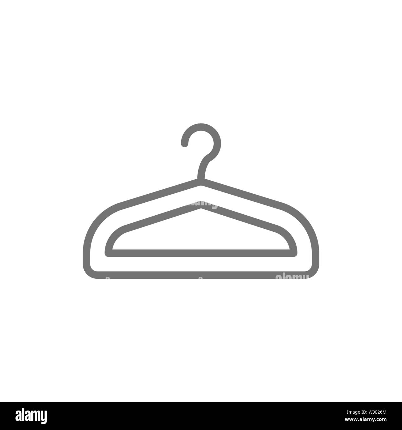 Hanger Wardrobe Dry Cleaning Service Line Icon Stock Vector Art