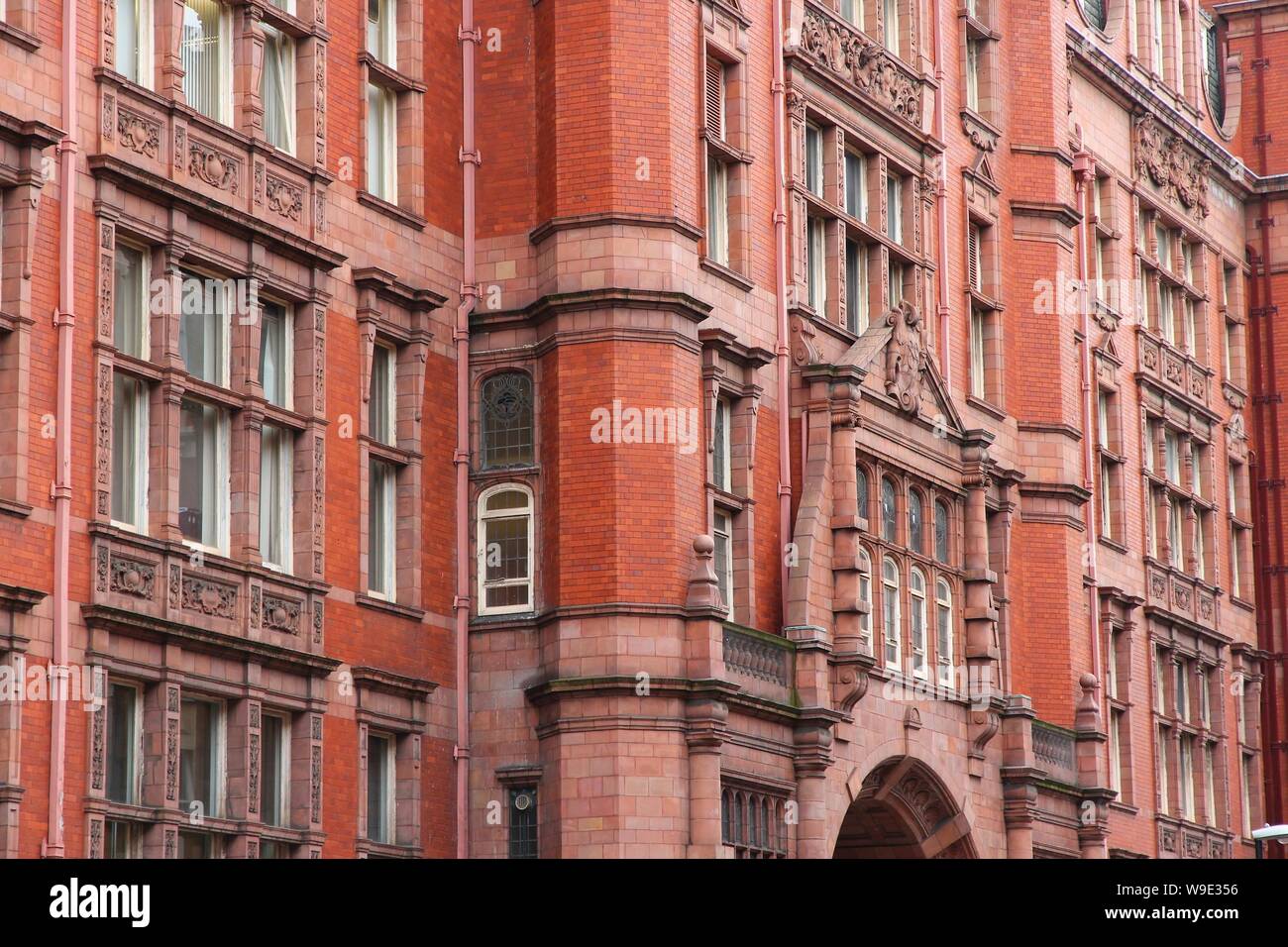 University of Manchester, Sackville Street Building. Education in the UK. Stock Photo