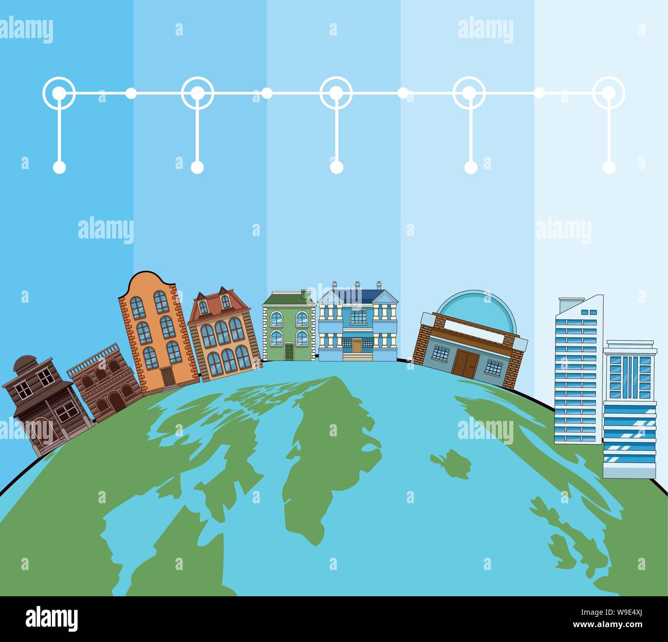 Building and architecture evolution Stock Vector Image & Art - Alamy