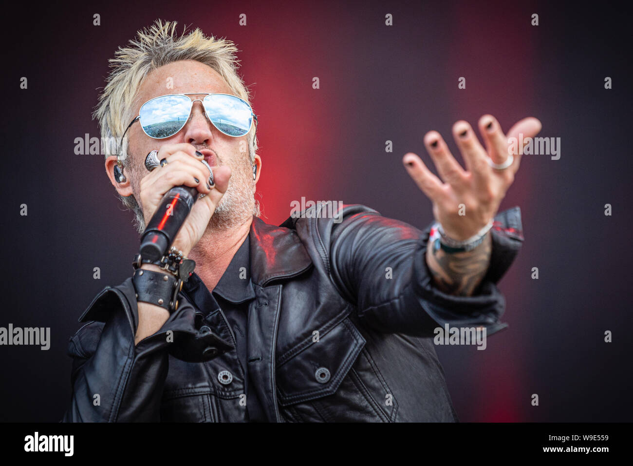 Stone Temple Pilots live on stage at the 2019 Copenhell Metal Festival - here vocalist Jeff Gutt Stock Photo
