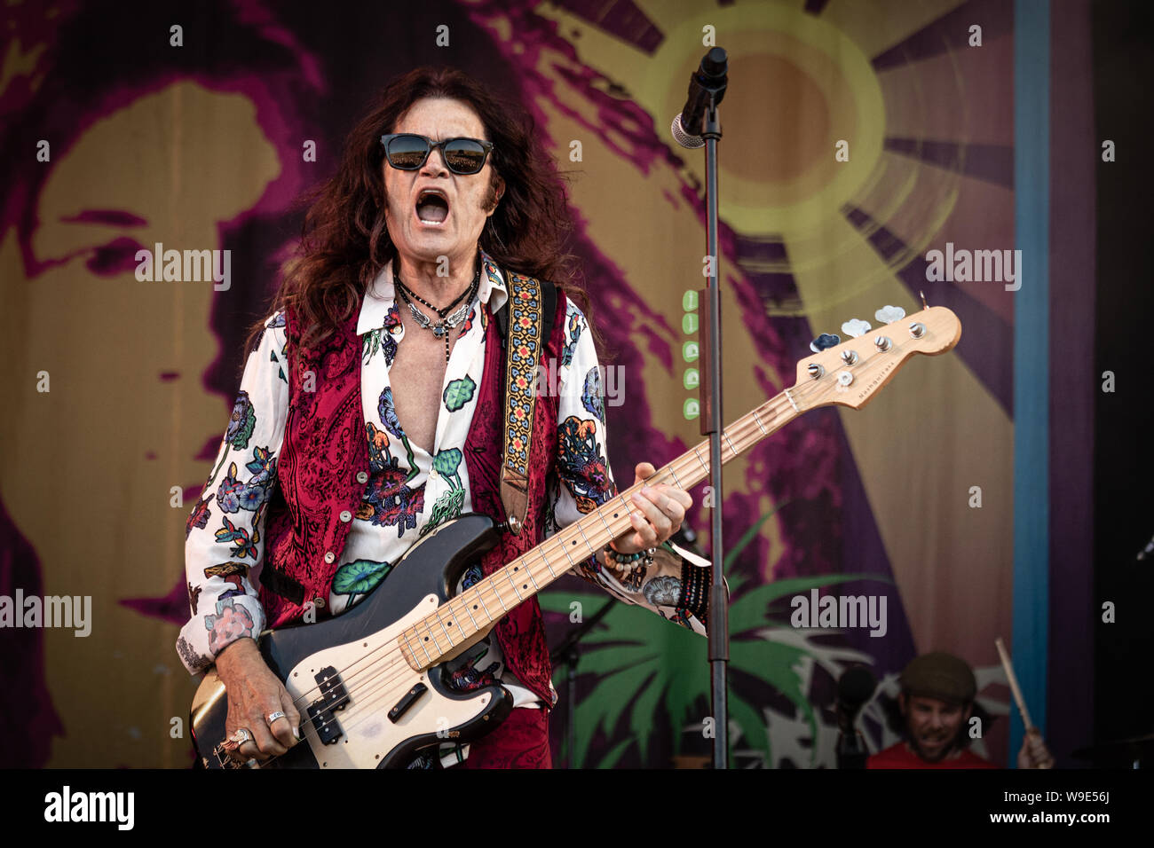 Former Deep Purple member Glenn Hughes live on stage at the 2019 Copenhell festival in Copenhagen Stock Photo