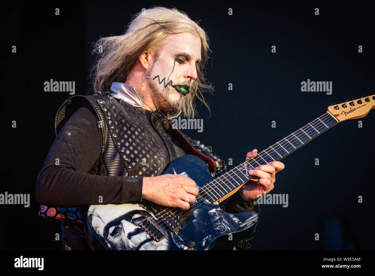 Rob Zombie live on stage at the 2019 Copenhell Metal Festival -  - here John5 on guitar. Stock Photo