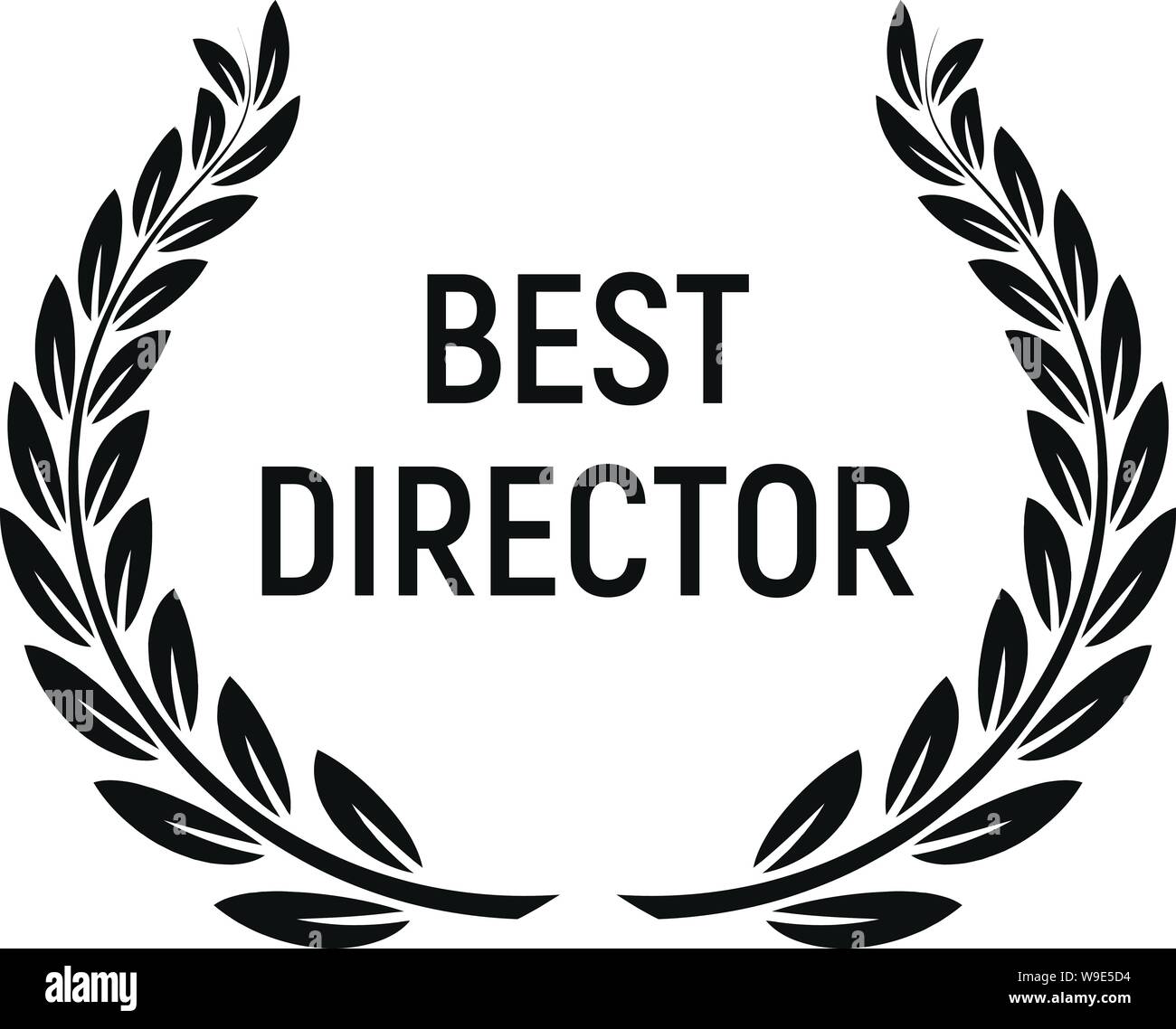 Best director award icon. Simple illustration of best director award vector icon for web design isolated on white background Stock Vector