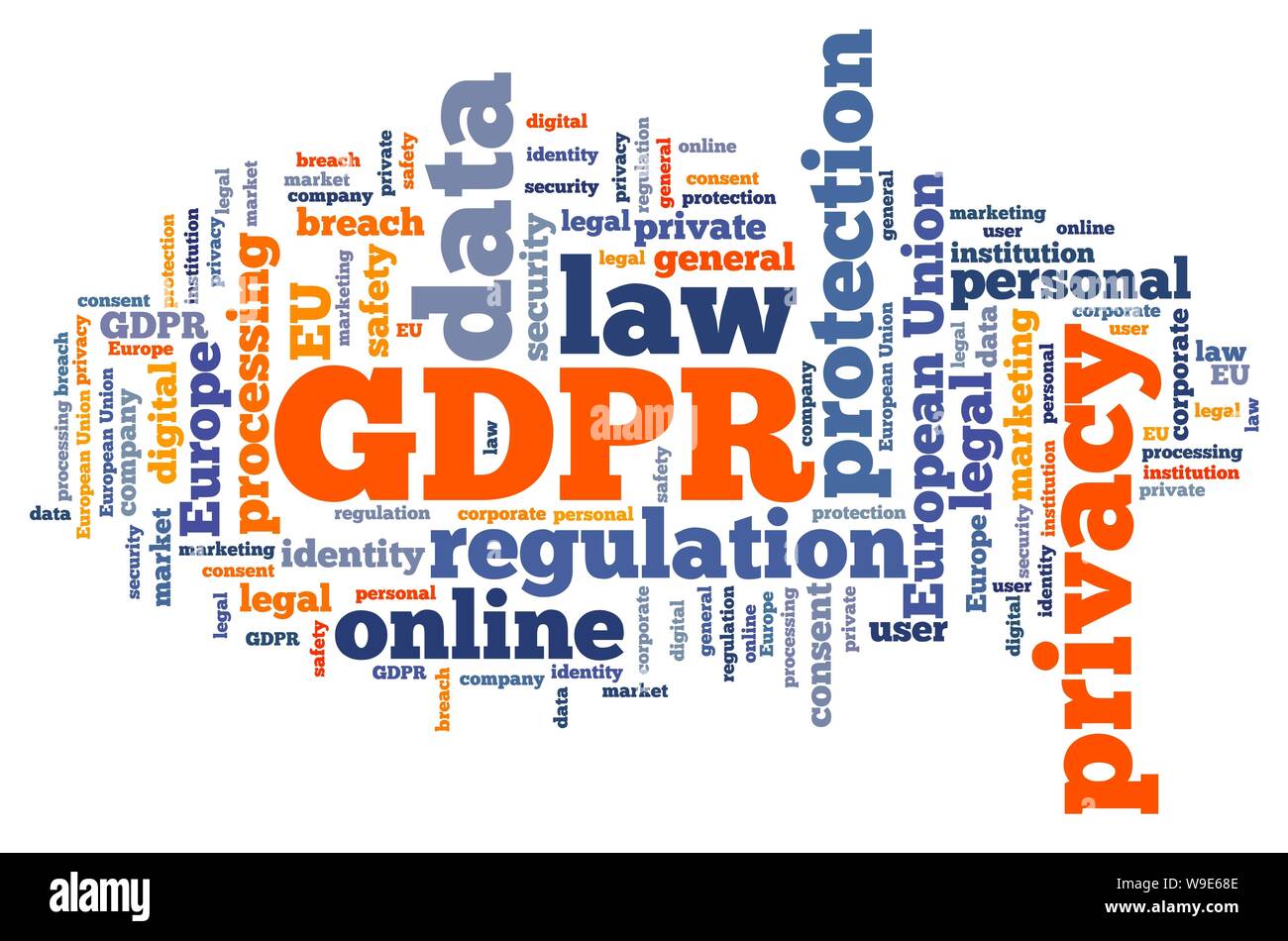 GDPR concept - General Data Protection Regulation. Data protection and ...