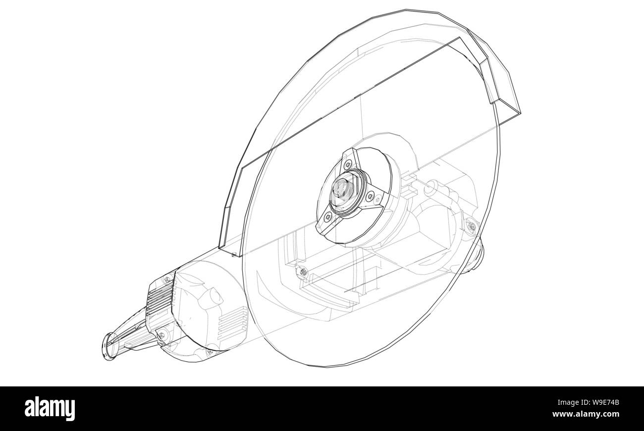 Outline electric angle grinder. Vector Stock Vector Image & Art Alamy