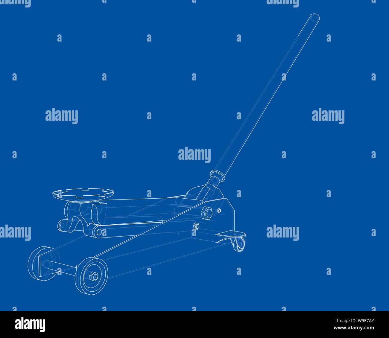 Outline Floor Car Jack. Vector Stock Vector Image & Art Alamy