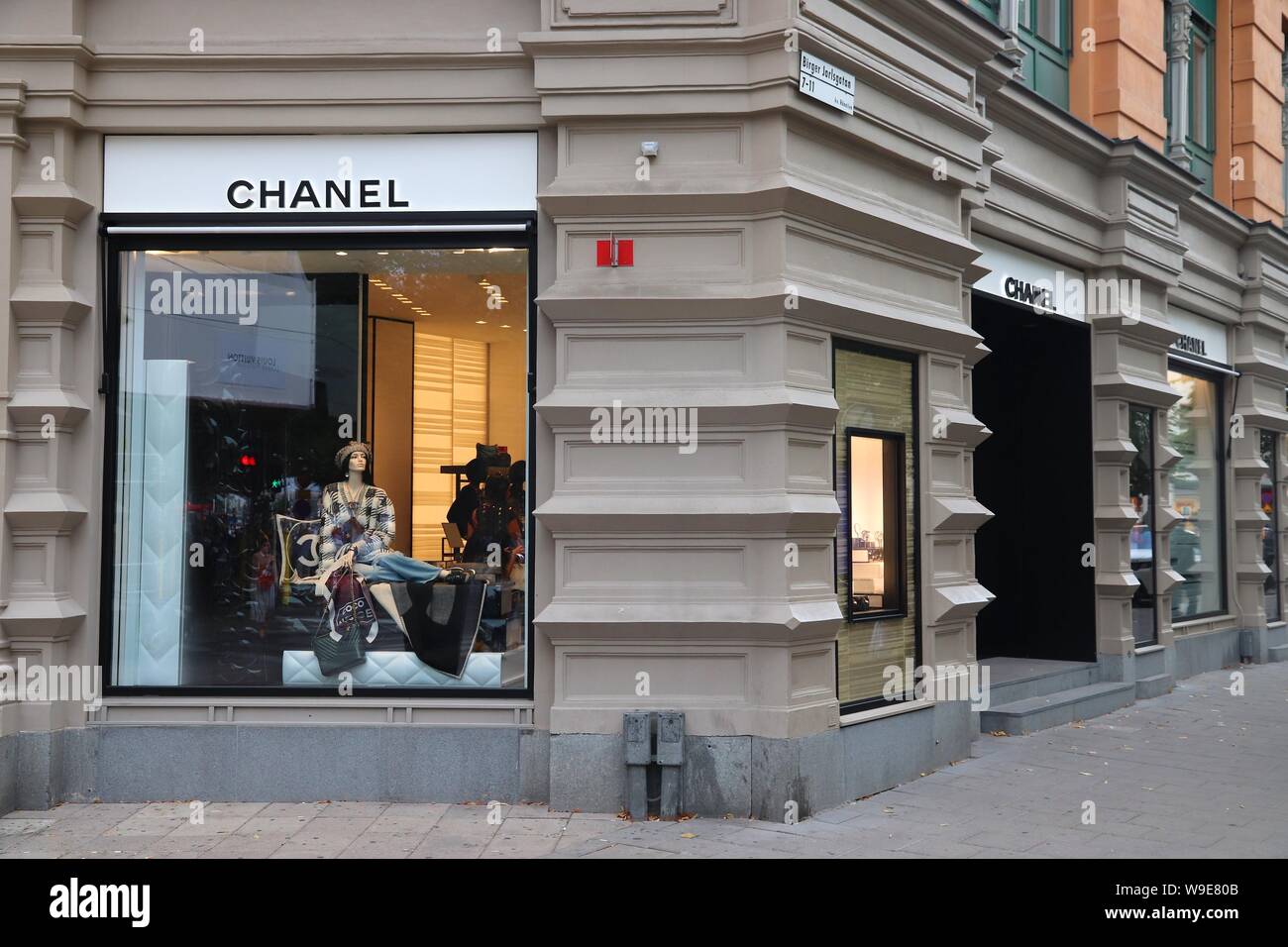 STOCKHOLM, SWEDEN - AUGUST 24, 2018: Chanel fashion store at Birger  Jarlsgatan, Stockholm. Birger Jarlsgatan street is home to most exclusive  shopping Stock Photo - Alamy