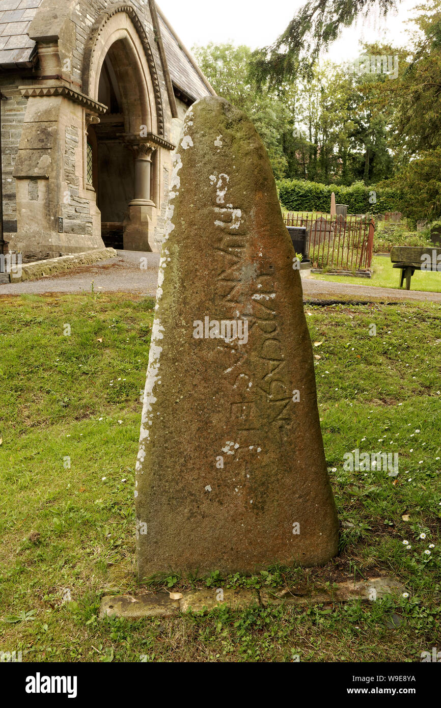 Gellidywyll Stone St Llawddog's Church Cenarth Stock Photo