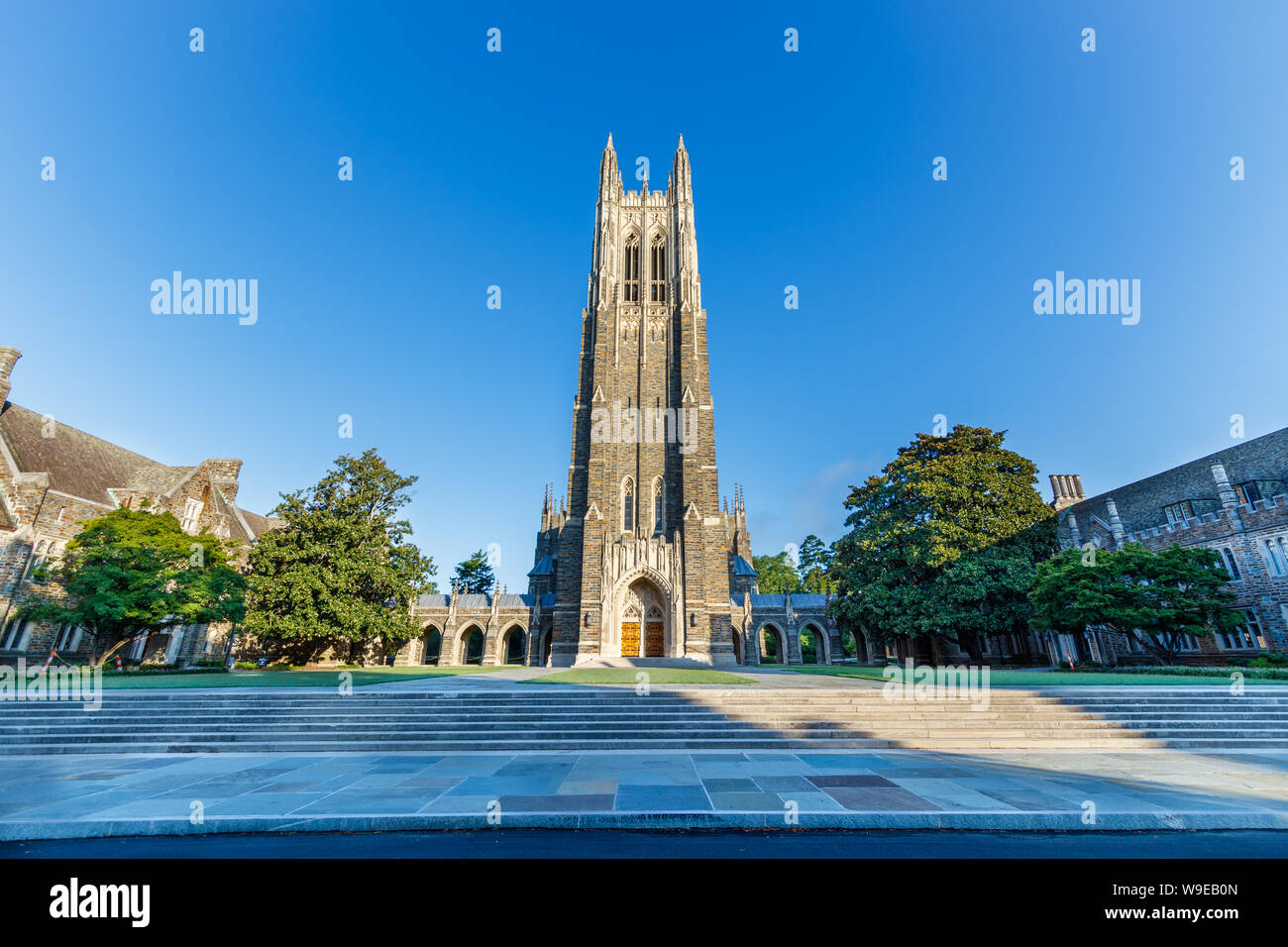 DURHAM, NC, USA - AUGUST 8: Duke University Chapel on August 8, 2019 at Duke University in Durham, North Carolina. Stock Photo