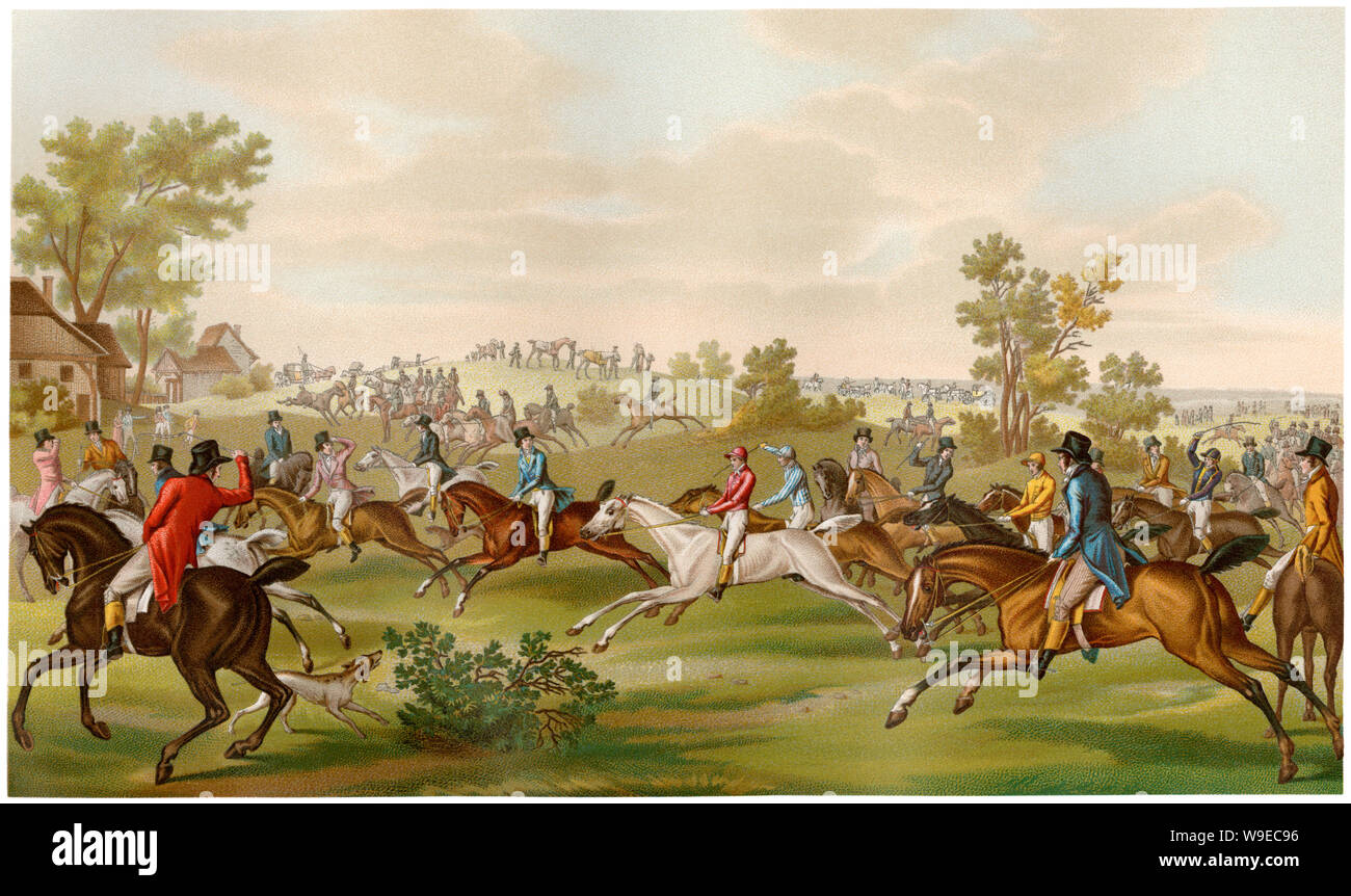 FREDERIC REMINGTON HORSE RACING A CLOSE FINISH JOCKEY 1887 RACE HORSE ENGRAVING
