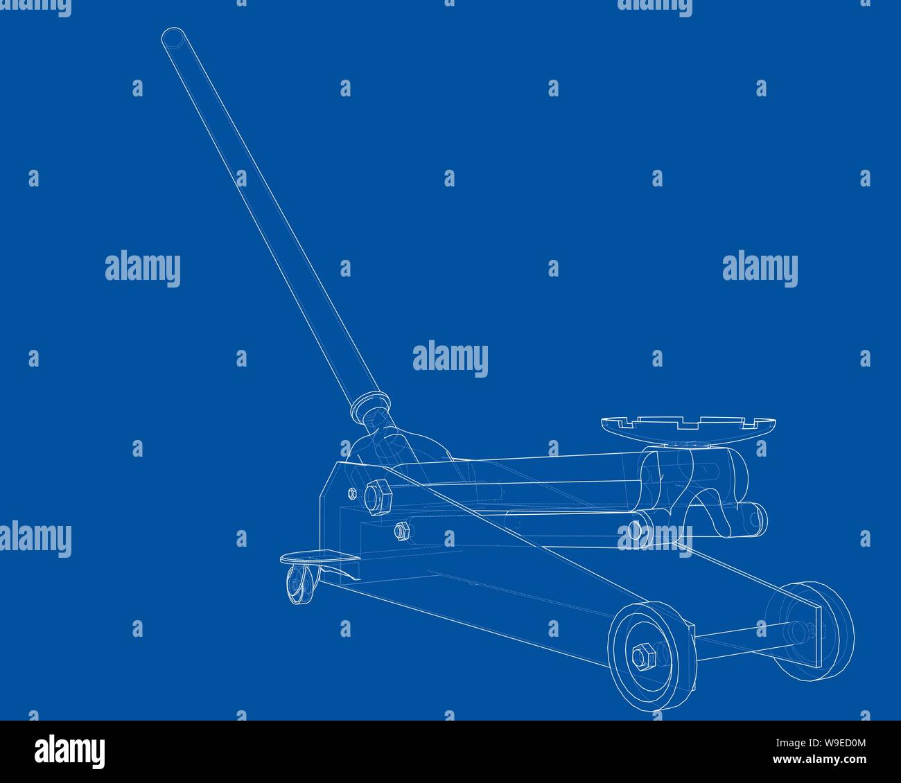 Outline Floor Car Jack. Vector Stock Vector Image & Art Alamy