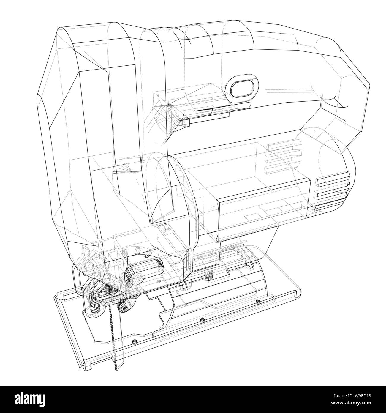 Outline Jig saw. Vector Stock Vector Image & Art Alamy