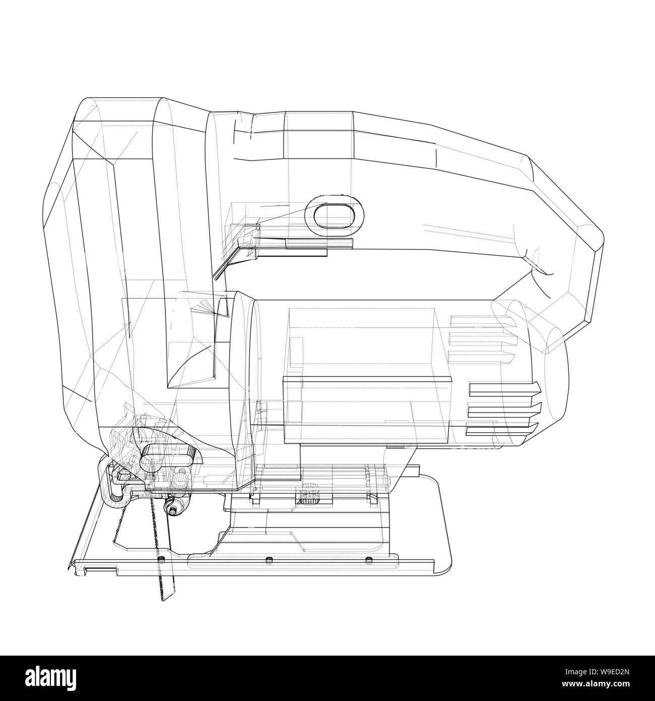 Outline Jig saw. Vector Stock Vector Image & Art Alamy