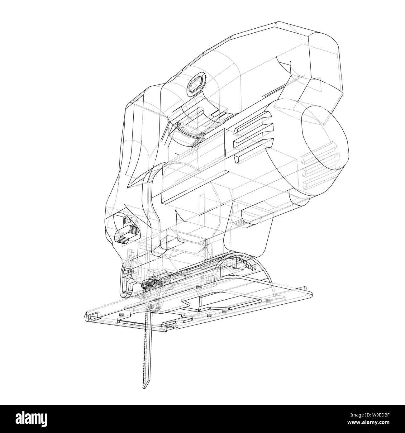 Outline Jig saw. Vector Stock Vector Image & Art Alamy