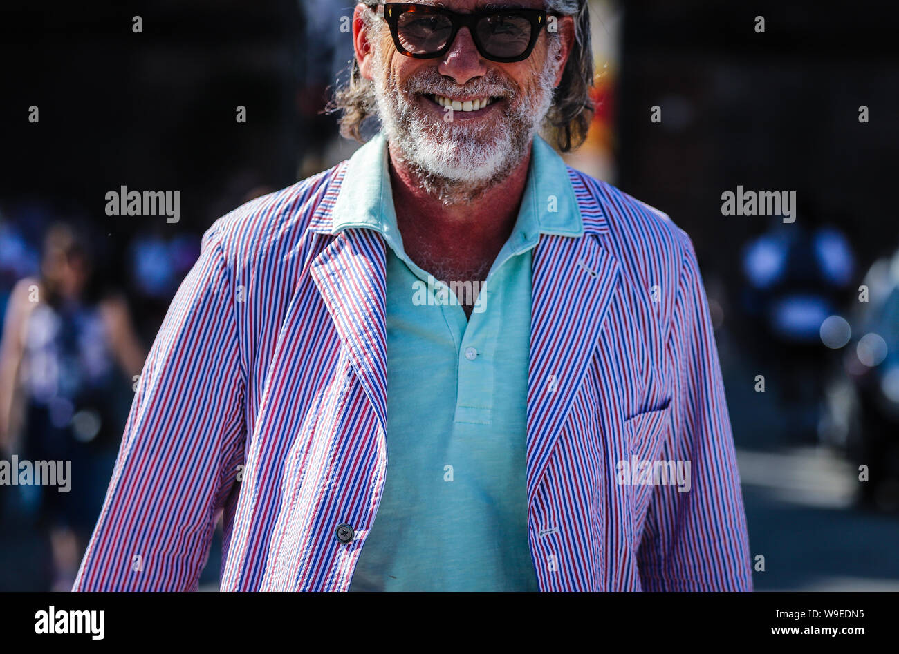 Florence, Italy. 14th June, 2019. Alessandro Squarzi on the street during the Pitti 96. (Photo by Mauro Del Signore/Pacific Press) Credit: Pacific Press Agency/Alamy Live News Stock Photo