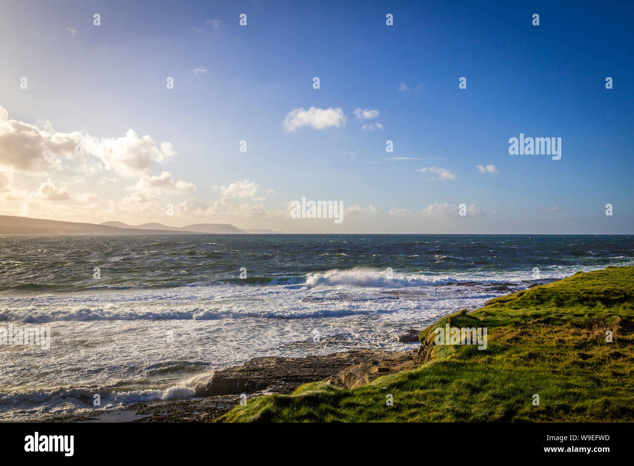 spectacular cliffs at Downpatrick Head, Co Mayo, Ireland Stock Photo