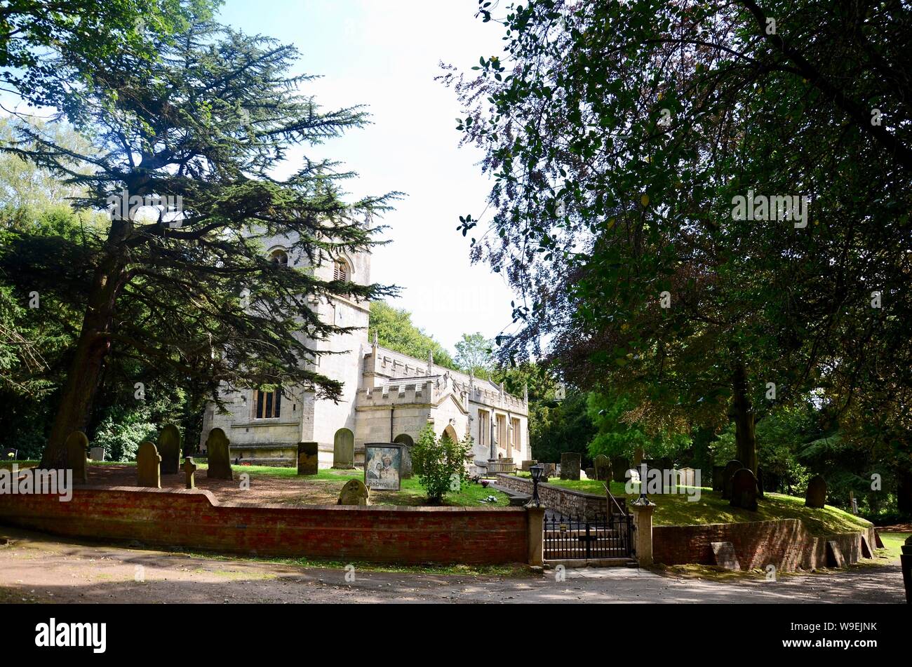 All Saints' Church, Babworth, Nottinghamshire, England, UK. Rev. Richard Clyfton was minister during the Separatist movement. Stock Photo