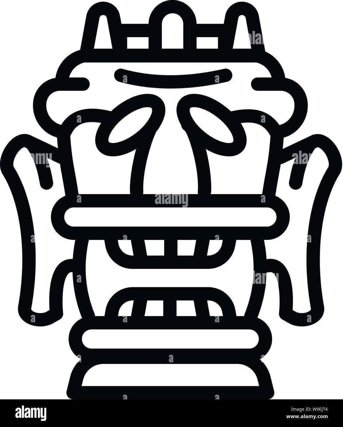 Decoration idol icon. Outline decoration idol vector icon for web ...