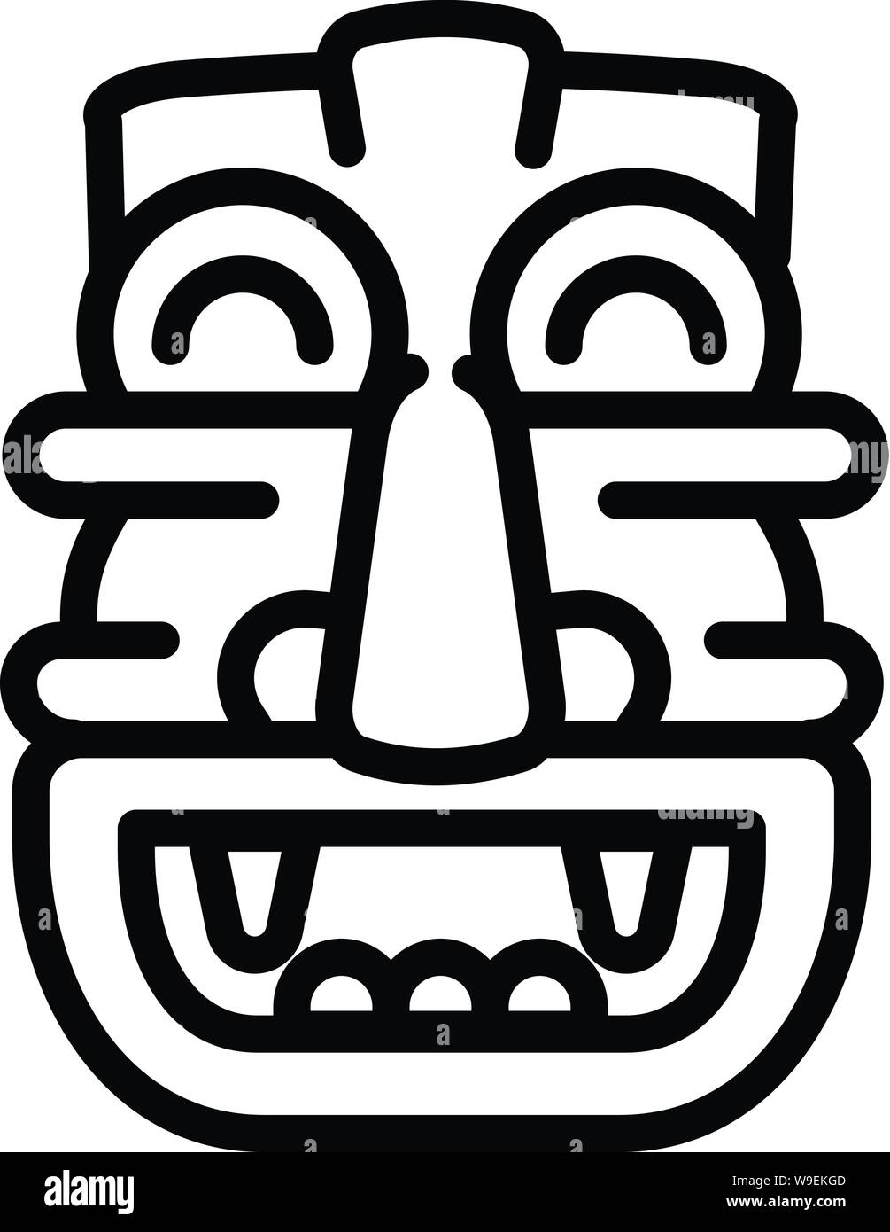 Traditional idol icon. Outline traditional idol vector icon for web ...