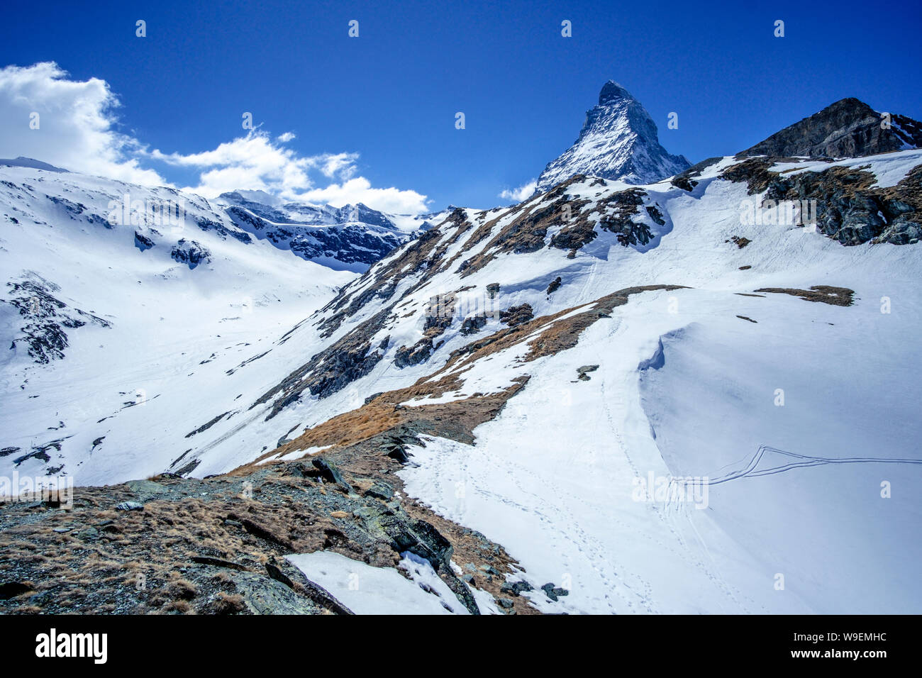 Nice view of Matterhorn in Swiss Alps, Switzerland Stock Photo - Alamy