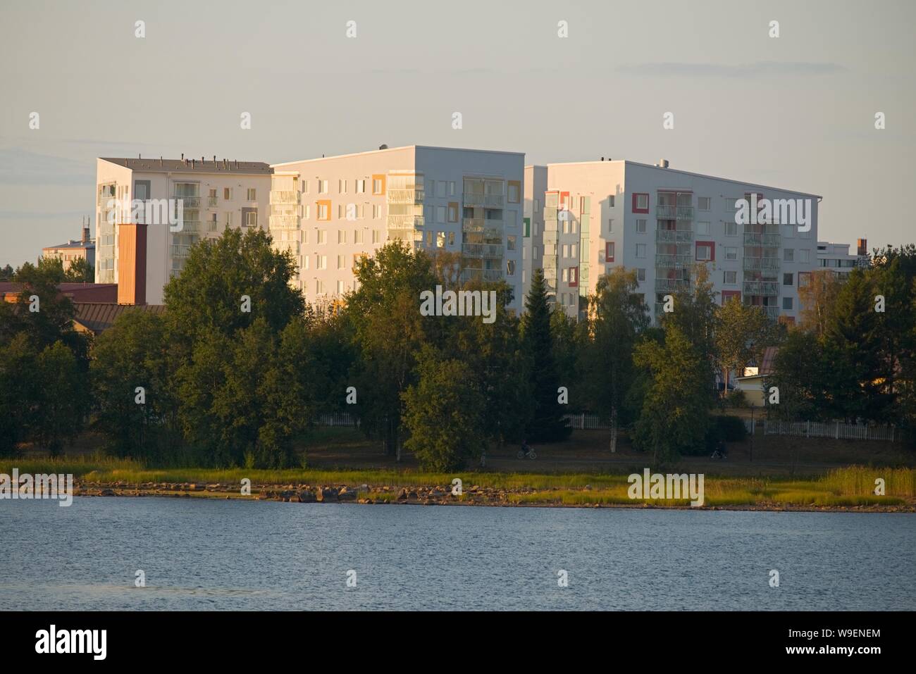 Apartment buildings in Oulu, Finland Stock Photo Alamy