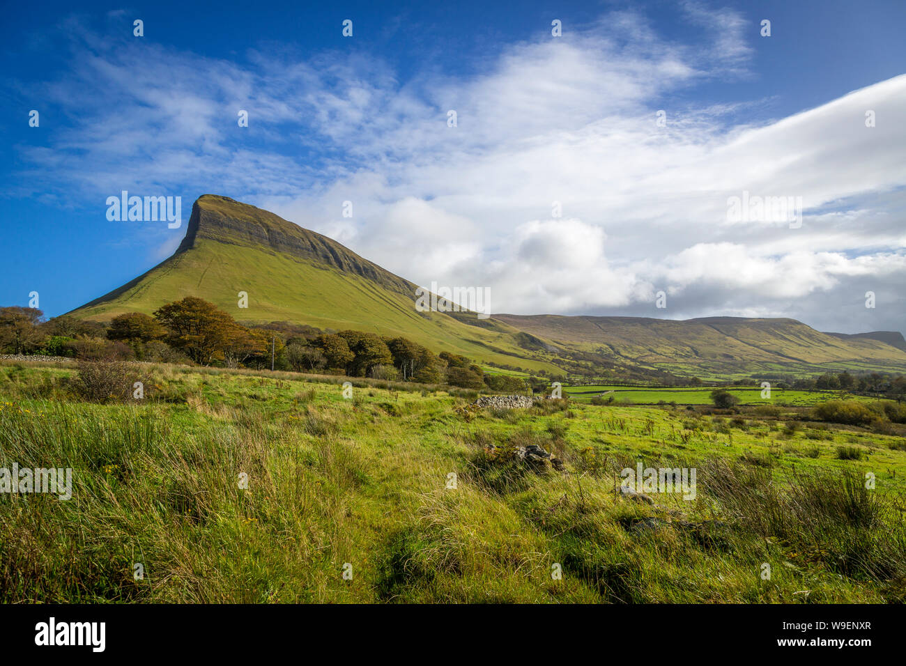 Benbulbin in County Sligo, Ireland Stock Photo