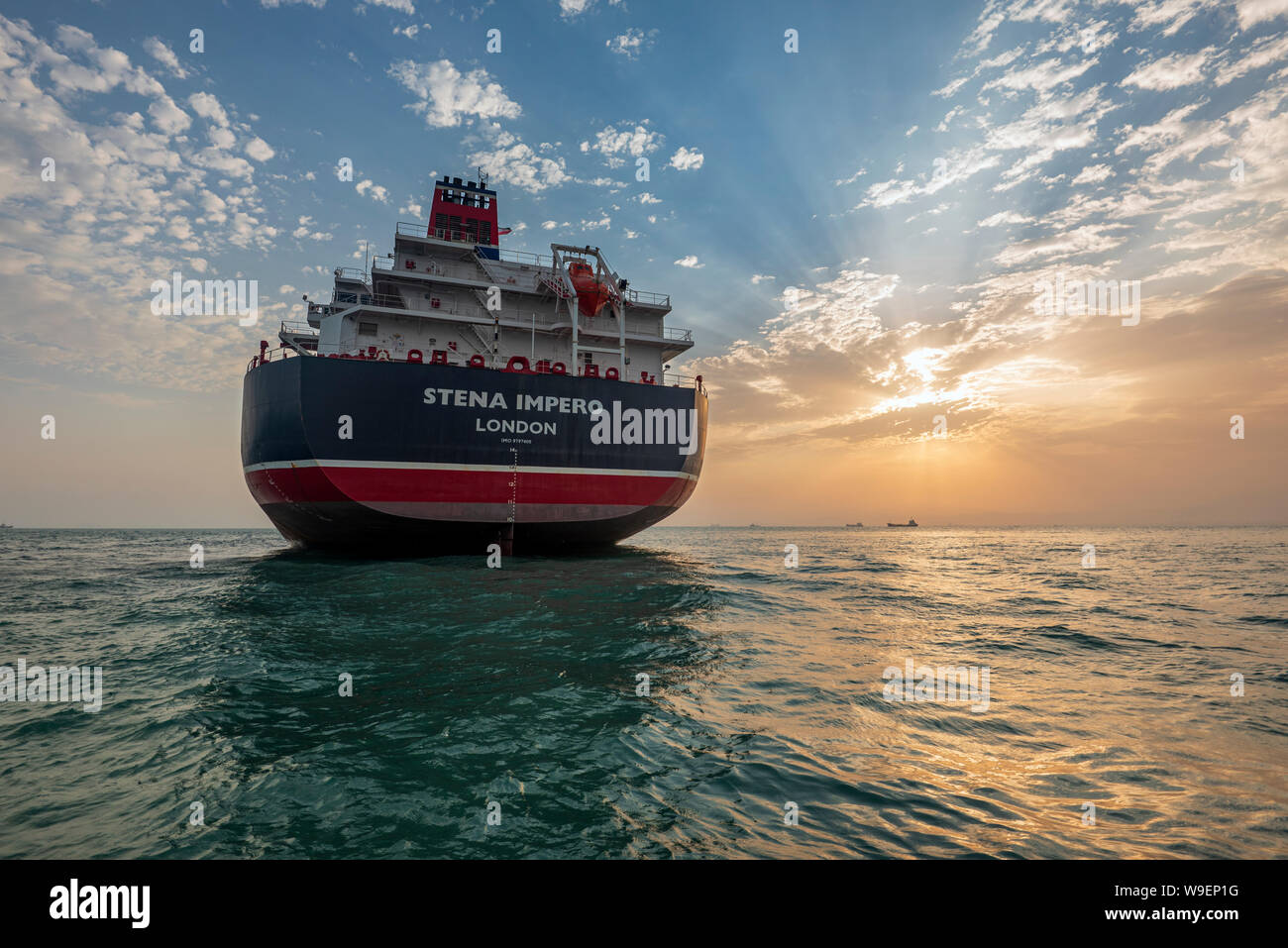 Iran seizes British tanker in Strait of Hormuz Stock Photo