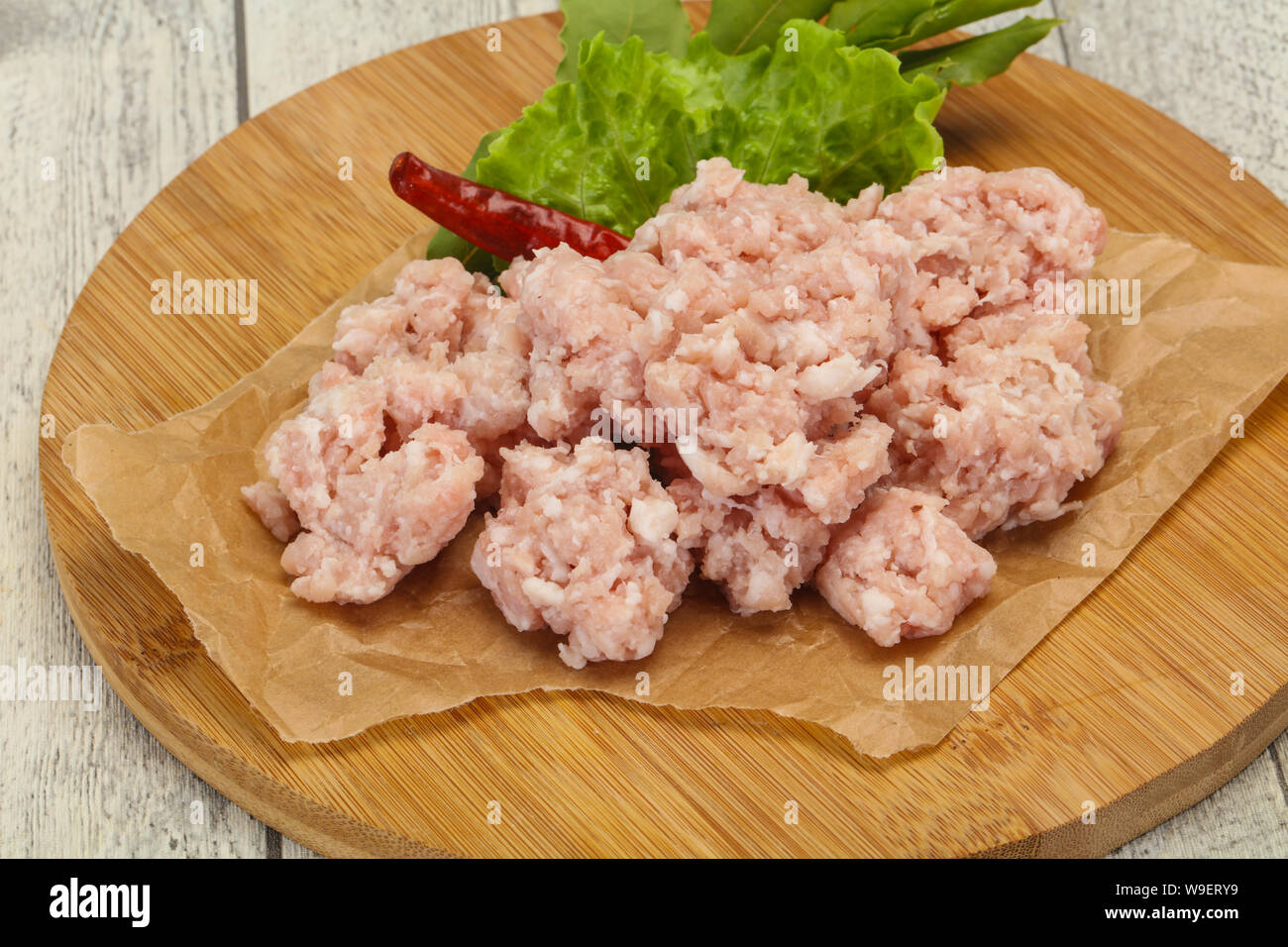 Homemade pork minced meat ready for cooking Stock Photo - Alamy