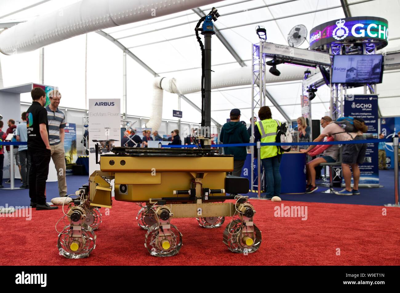 ExoMars Rover on display in the Techno Zone at the 2019 Royal International Air Tattoo Stock Photo