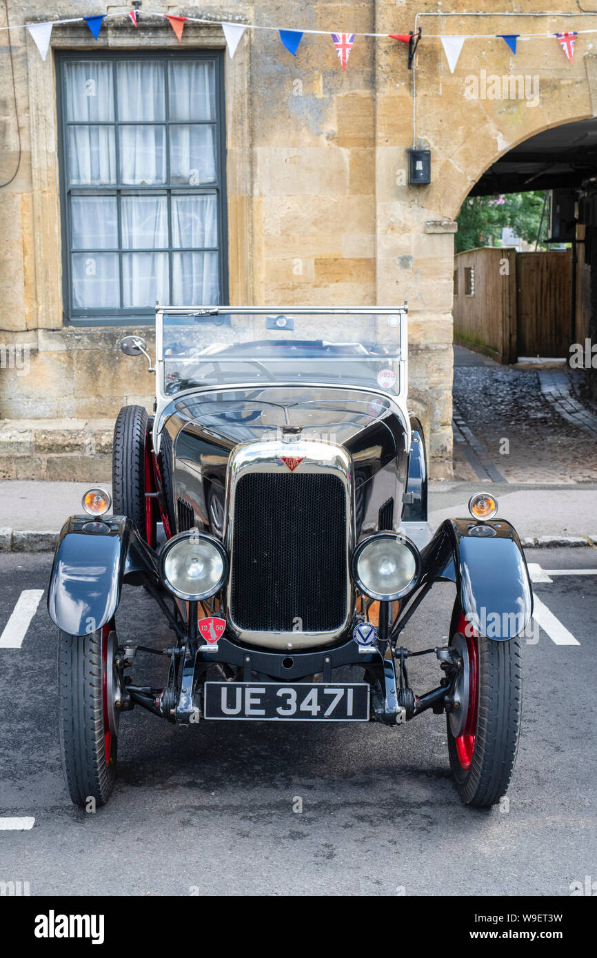 1927 Alvis in Stow on the Wold, Cotswolds, Gloucestershire,  England Stock Photo