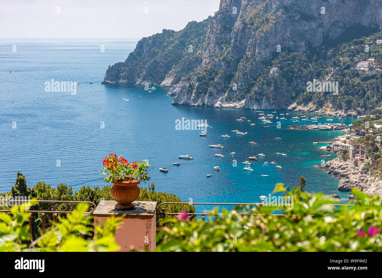 Italy, Capri, view of the Faraglioni bay Stock Photo - Alamy