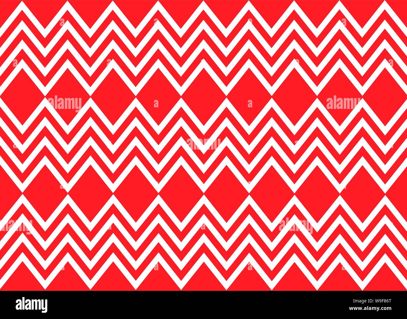 Minimal Vector Cover Design White Zigzag On Red Backgrounds As A